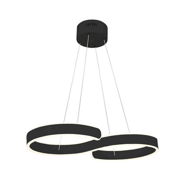 Lampa wisząca INFINITY czarna LED 1x60W Neutralna biel 3600lm Milagro 854431