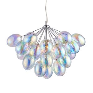 Lampa wisząca INFINITY opalizujące bańki multikolor 6xG9x8W IP20 Endon 991311 Lampa wisząca INFINITY opalizujące bańki multikolor 6xG9x8W IP20 Endon 991311