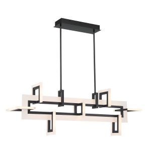 Lampa wisząca INIZIO matowy czarno-matowy biały LED 1x86W 3305lm Quintiesse 836377 Lampa wisząca INIZIO matowy czarno-matowy biały LED 1x86W 3305lm Quintiesse 836377