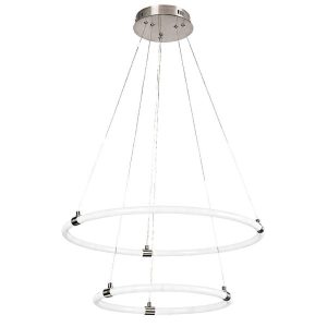 Lampa wisząca Irelia chrom satynowany-biała LED 1x55W 4700lm Rabalux 953220 Lampa wisząca Irelia chrom satynowany-biała LED 1x55W 4700lm Rabalux 953220