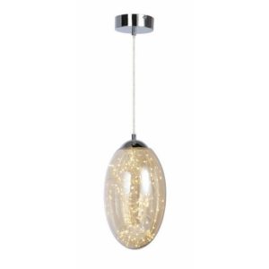 Lampa wisząca Irma chromowana LED 1x15W Ciepła biel 1200lm Reality 846511 Lampa wisząca Irma chromowana LED 1x15W Ciepła biel 1200lm Reality 846511