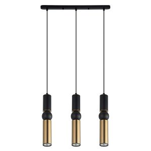 Lampa wisząca Isidora 3-punktowa stalowa czarna 48035 Lampa wisząca Isidora 3-punktowa stalowa czarna 48035