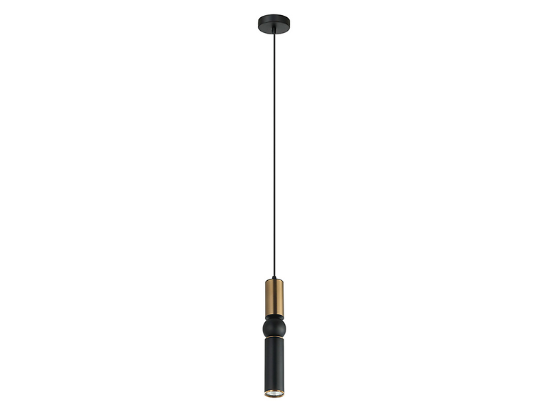 Lampa wisząca Isidora stalowa brązowo-czarna 47970