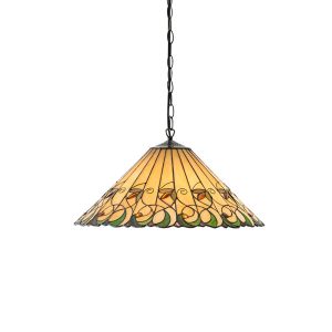 Lampa wisząca JAMELIA bursztynowa brązowa 3xE27x40W IP20 Tiffany 991287 Lampa wisząca JAMELIA bursztynowa brązowa 3xE27x40W IP20 Tiffany 991287