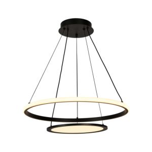 Lampa wisząca JASERO czarno-biała LED 2x42W Odcienie bieli 2260lm Rabalux 836092 Lampa wisząca JASERO czarno-biała LED 2x42W Odcienie bieli 2260lm Rabalux 836092