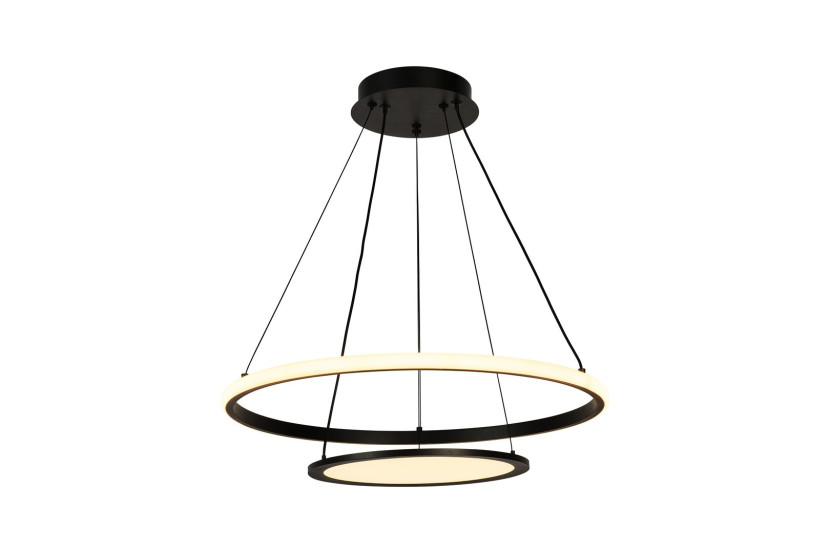 Lampa wisząca JASERO czarno-biała LED 2x42W Odcienie bieli 2260lm Rabalux 836092