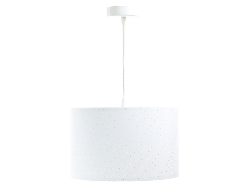Lampa wisząca Jasmine bebe tkaninowa 30 cm biała 55866