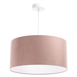 Lampa wisząca Jasmine bebe tkaninowa 40 cm różowa 55860
