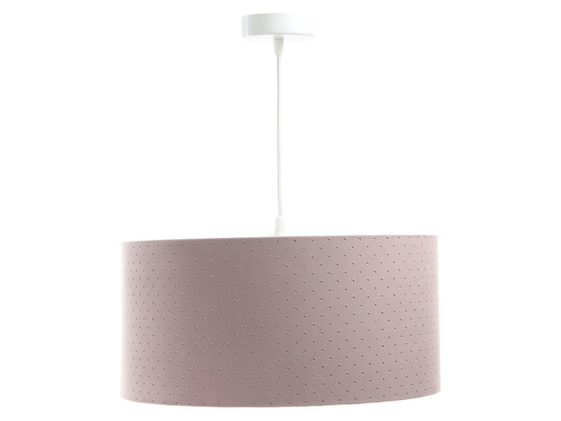 Lampa wisząca Jasmine bebe tkaninowa 40 cm różowa 55856