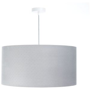 Lampa wisząca Jasmine bebe tkaninowa 40 cm szara 55883