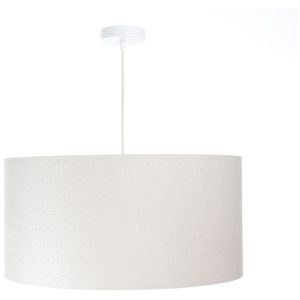 Lampa wisząca Jasmine bebe tkaninowa 50 cm beżowa 55872