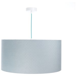 Lampa wisząca Jasmine bebe tkaninowa 50 cm niebieska 55876