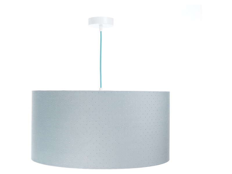 Lampa wisząca Jasmine bebe tkaninowa 50 cm niebieska 55876