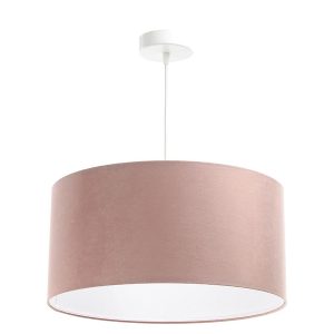 Lampa wisząca Jasmine bebe tkaninowa 50 cm różowa 55861