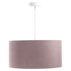 Lampa wisząca Jasmine bebe tkaninowa 50 cm różowa 55864