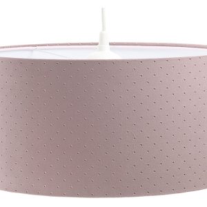 Lampa wisząca Jasmine bebe tkaninowa 50 cm różowa 55857