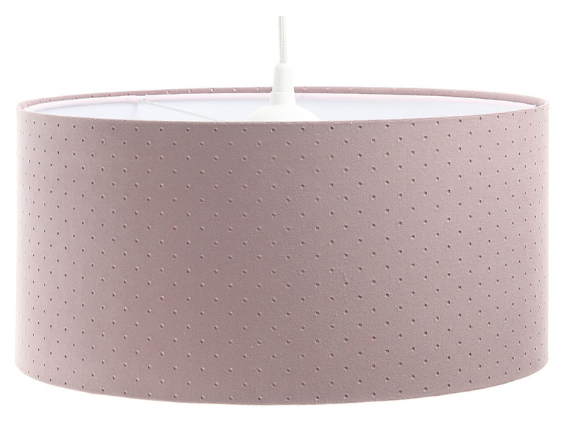 Lampa wisząca Jasmine bebe tkaninowa 50 cm różowa 55857