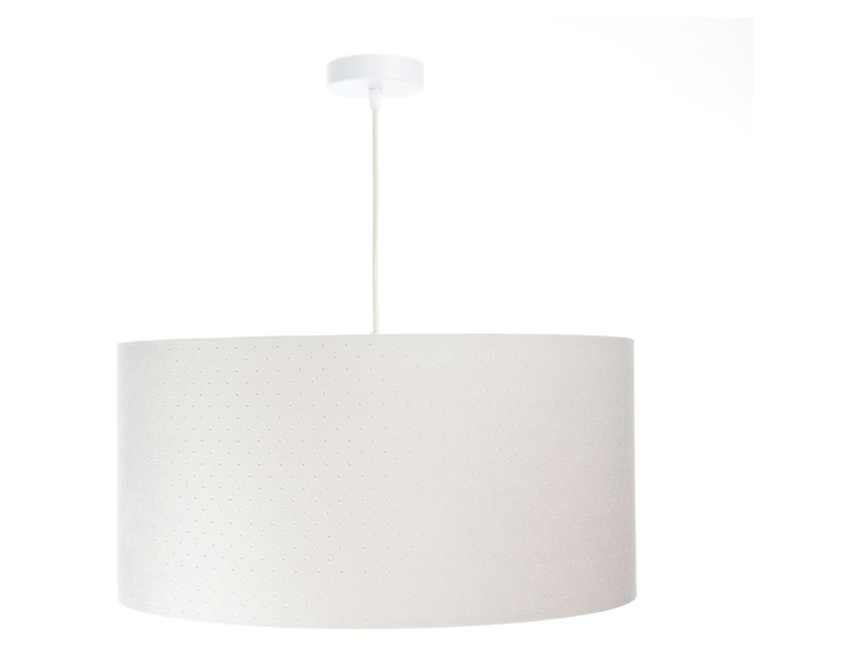 Lampa wisząca Jasmine bebe tkaninowa 60 cm biała 55873