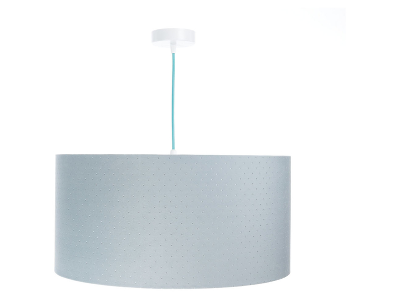 Lampa wisząca Jasmine bebe tkaninowa 60 cm niebieska 55877