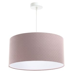 Lampa wisząca Jasmine bebe tkaninowa 60 cm różowa 55858