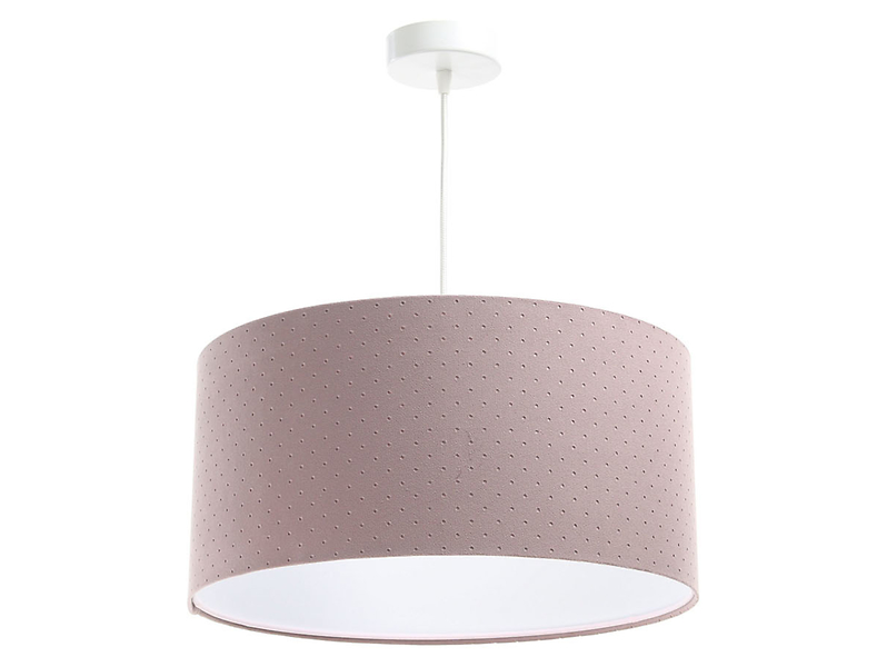 Lampa wisząca Jasmine bebe tkaninowa 60 cm różowa 55858