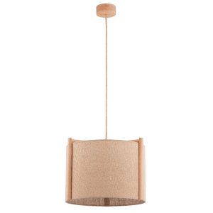 Lampa wisząca jasne drewno-beżowa LEIDI 1xE27x15W wym: 105x42x42 cm Alfa 837811 Lampa wisząca jasne drewno-beżowa LEIDI 1xE27x15W wym: 105x42x42 cm Alfa 837811
