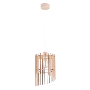 Lampa wisząca jasne drewno-biała SOLANA 1xE27x15W wym: 90×24,5×24,5 cm Alfa 836367 Lampa wisząca jasne drewno-biała SOLANA 1xE27x15W wym: 90×24,5×24,5 cm Alfa 836367