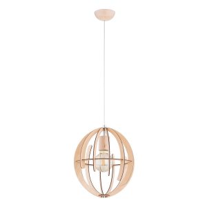 Lampa wisząca jasne drewno-biała SOLARIA 1xE27x15W wym: 90x31x31 cm Alfa 836938 Lampa wisząca jasne drewno-biała SOLARIA 1xE27x15W wym: 90x31x31 cm Alfa 836938
