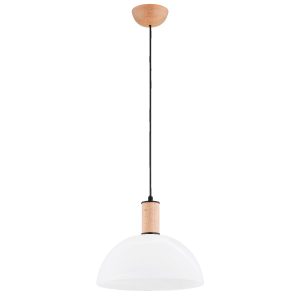 Lampa wisząca jasne drewno-biała TERRIN 1xE27x15W wym: 90x30x30 cm Alfa 837404 Lampa wisząca jasne drewno-biała TERRIN 1xE27x15W wym: 90x30x30 cm Alfa 837404