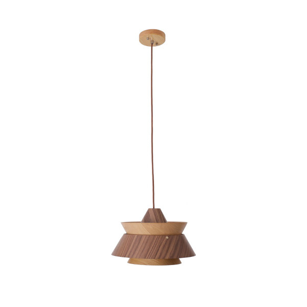 Lampa wisząca jasne drewno-ciemne drewno KIOTO 1xE27x60W Maxlight 845997