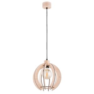 Lampa wisząca jasne drewno-czarna ISKRA 1xE27x15W wym: 90x27x27 cm Alfa 841900 Lampa wisząca jasne drewno-czarna ISKRA 1xE27x15W wym: 90x27x27 cm Alfa 841900