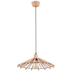 Lampa wisząca jasne drewno-czarna NATKA 1xE27x15W wym: 80x44x44 cm Alfa 841922 Lampa wisząca jasne drewno-czarna NATKA 1xE27x15W wym: 80x44x44 cm Alfa 841922