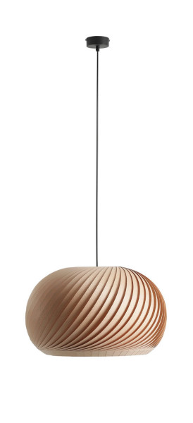 Lampa wisząca jasne drewno-czarna Nature 1xE27x60W wym: 200x45x45 cm Aldex 852247