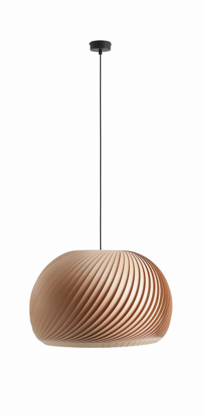 Lampa wisząca jasne drewno-czarna Nature 1xE27x60W wym: 200x53x53 cm Aldex 852780