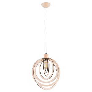 Lampa wisząca jasne drewno-czarna SOLINA 1xE27x15W wym: 90x25x35 cm Alfa 836433 Lampa wisząca jasne drewno-czarna SOLINA 1xE27x15W wym: 90x25x35 cm Alfa 836433