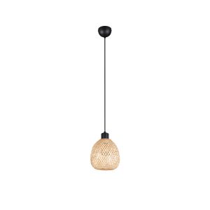 Lampa wisząca jasne drewno-czarny mat AMELIE 1xE27x10W wym: 150x18x18 cm RL 837791 Lampa wisząca jasne drewno-czarny mat AMELIE 1xE27x10W wym: 150x18x18 cm RL 837791