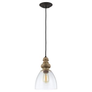 Lampa wisząca jasne drewno Matrimonio 1xE27x60W Feiss 851020