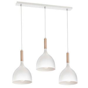 Lampa wisząca jasne drewno Noak wood 3xE27x15W wym: 110x72x17 cm Luminex 846134