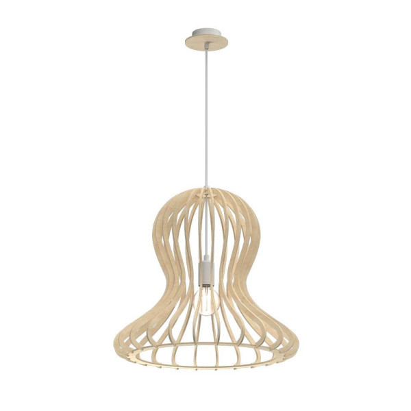 Lampa wisząca jasne drewno OCTO 1xE27x20W wym: 91x44x44 cm Amplex 847940