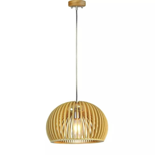 Lampa wisząca jasne drewno VT-3200 1xE27x60W wym: 120x33x33 cm V-TAC 850928
