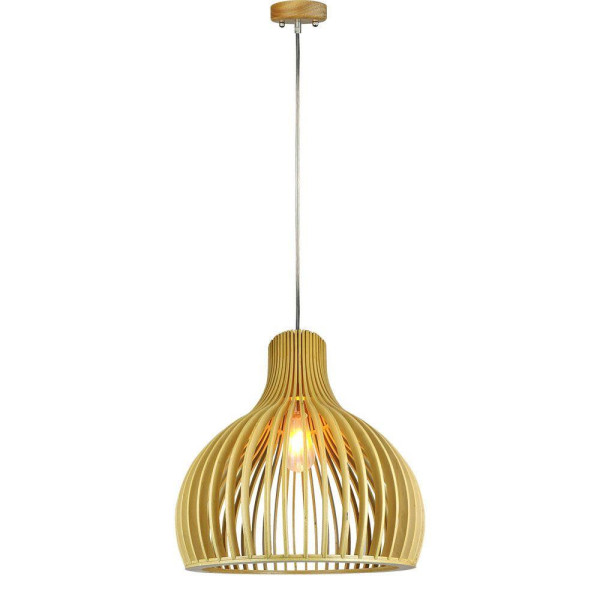 Lampa wisząca jasne drewno VT-3450 1xE27x60W wym: 145x35x35 cm V-TAC 850998