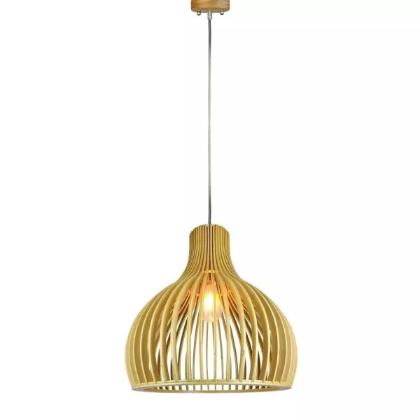 Lampa wisząca jasne drewno VT-4453 1xE27x60W wym: 145x45x45 cm V-TAC 850975