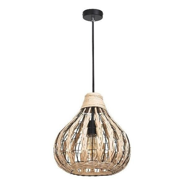 Lampa wisząca jasne drewno Zahara 1xE27x40W wym: 120x34x34 cm Rabalux 959608