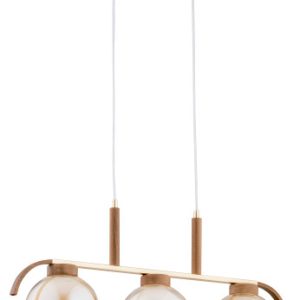 Lampa wisząca jasne drewno-złota-miodowy ARIS 3xE27x15W Alfa 841779 Lampa wisząca jasne drewno-złota-miodowy ARIS 3xE27x15W Alfa 841779
