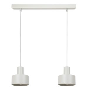 Lampa wisząca jasno-szara RIF 2xE27x15W wym: 70x42x15 cm Sigma Lighting 835938 Lampa wisząca jasno-szara RIF 2xE27x15W wym: 70x42x15 cm Sigma Lighting 835938