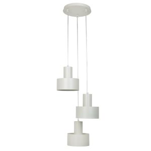 Lampa wisząca jasno-szara RIF 3xE27x15W wym: 70x33x33 cm Sigma Lighting 836009 Lampa wisząca jasno-szara RIF 3xE27x15W wym: 70x33x33 cm Sigma Lighting 836009