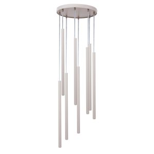 Lampa wisząca jasno-szara SOPEL 8xG9x3W wym: 100x30x30 cm Sigma Lighting 835968 Lampa wisząca jasno-szara SOPEL 8xG9x3W wym: 100x30x30 cm Sigma Lighting 835968