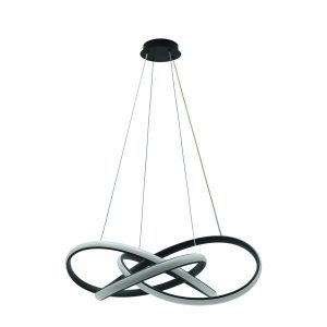 Lampa wisząca JASPER czarno-biała LED 1x51W Neutralna biel 4400lm IdeaLED 854715