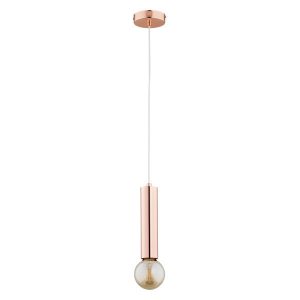 Lampa wisząca JAZZ miedziana 1xE27x15W wym:90x10x10cm IP20 Alfa 1025421