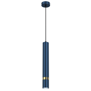 Lampa wisząca JOKER niebieski-złoty metal GU10 90 cm 1071988 Lampa wisząca JOKER niebieski-złoty metal GU10 90 cm 1071988